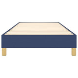 Struttura Letto a Rete a Molle Blu 100x200 cm in Tessuto