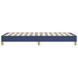 Struttura Letto a Rete a Molle Blu 100x200 cm in Tessuto