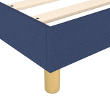 Struttura Letto a Rete a Molle Blu 100x200 cm in Tessuto