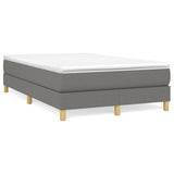 Struttura Letto a Rete a Molle Grigio Scuro 120x200 cm Tessuto