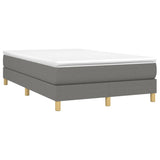 Struttura Letto a Rete a Molle Grigio Scuro 120x200 cm Tessuto