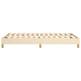 Struttura Letto a Rete a Molle Crema 120x200 cm Tessuto