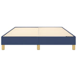 Struttura Letto a Rete a Molle Blu 140x190 cm in Tessuto