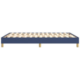 Struttura Letto a Rete a Molle Blu 140x190 cm in Tessuto
