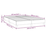 Struttura Letto a Rete a Molle Blu 140x190 cm in Tessuto