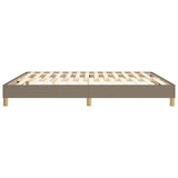 Struttura Letto a Rete a Molle Tortora 160x200 cm in Tessuto