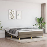 Struttura Letto a Rete a Molle Tortora 160x200 cm in Tessuto