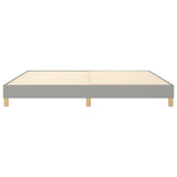 Struttura Letto a Rete a Molle Grigio Chiaro 200x200 cm Tessuto