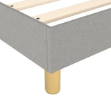 Struttura Letto a Rete a Molle Grigio Chiaro 200x200 cm Tessuto
