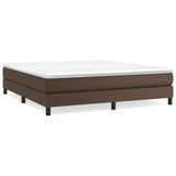Struttura Letto a Rete a Molle Marrone 180x200 cm in Similpelle