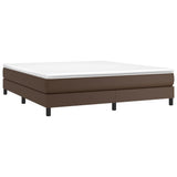 Struttura Letto a Rete a Molle Marrone 180x200 cm in Similpelle
