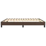 Struttura Letto a Rete a Molle Marrone 180x200 cm in Similpelle