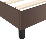 Struttura Letto a Rete a Molle Marrone 180x200 cm in Similpelle