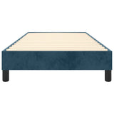 Struttura Letto a Rete a Molle Blu Scuro 80x200 cm in Velluto