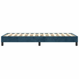 Struttura Letto a Rete a Molle Blu Scuro 80x200 cm in Velluto