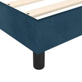 Struttura Letto a Rete a Molle Blu Scuro 80x200 cm in Velluto