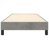 Struttura Letto a Rete a Molle Grigio Chiaro 90x200 cm Velluto