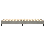 Struttura Letto a Rete a Molle Grigio Chiaro 90x200 cm Velluto