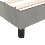 Struttura Letto a Rete a Molle Grigio Chiaro 90x200 cm Velluto
