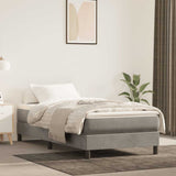 Struttura Letto a Rete a Molle Grigio Chiaro 90x200 cm Velluto