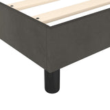 Struttura Letto a Rete a Molle Grigio Scuro 90x200 cm Velluto