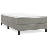 Struttura Letto a Rete a Molle Grigio Chiaro 100x200 cm Velluto