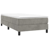 Struttura Letto a Rete a Molle Grigio Chiaro 100x200 cm Velluto