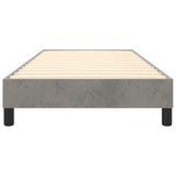 Struttura Letto a Rete a Molle Grigio Chiaro 100x200 cm Velluto