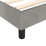 Struttura Letto a Rete a Molle Grigio Chiaro 100x200 cm Velluto