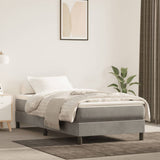 Struttura Letto a Rete a Molle Grigio Chiaro 100x200 cm Velluto