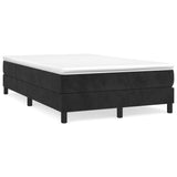 Struttura Letto a Rete a Molle Nero 120x200 cm Velluto
