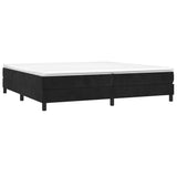 Struttura Letto a Rete a Molle Nero 200x200 cm in Velluto