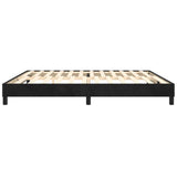 Struttura Letto a Rete a Molle Nero 200x200 cm in Velluto