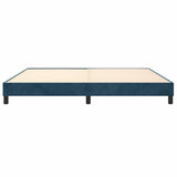 Struttura Letto a Rete a Molle Blu Scuro 200x200 cm in Velluto