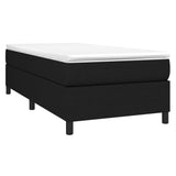 Struttura Letto a Rete a Molle Nero 80x200 cm Tessuto
