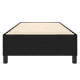 Struttura Letto a Rete a Molle Nero 80x200 cm Tessuto