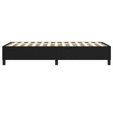 Struttura Letto a Rete a Molle Nero 80x200 cm Tessuto