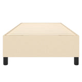 Struttura Letto a Rete a Molle Crema 80x200 cm in Tessuto