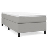 Struttura Letto a Rete a Molle Grigio Chiaro 90x190 cm Tessuto