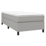Struttura Letto a Rete a Molle Grigio Chiaro 90x190 cm Tessuto