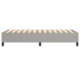 Struttura Letto a Rete a Molle Grigio Chiaro 90x190 cm Tessuto