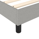Struttura Letto a Rete a Molle Grigio Chiaro 90x190 cm Tessuto