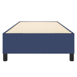 Struttura Letto a Rete a Molle Blu 90x190 cm in Tessuto