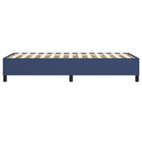 Struttura Letto a Rete a Molle Blu 90x190 cm in Tessuto