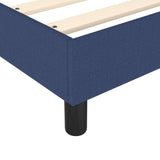 Struttura Letto a Rete a Molle Blu 90x190 cm in Tessuto