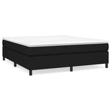 Struttura Letto a Rete a Molle Nero 180x200 cm in Tessuto
