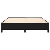 Struttura Letto a Rete a Molle Nero 180x200 cm in Tessuto