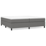 Struttura Letto a Rete a Molle Grigio Scuro 200x200 cm Tessuto