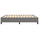 Struttura Letto a Rete a Molle Grigio Scuro 200x200 cm Tessuto