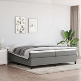 Struttura Letto a Rete a Molle Grigio Scuro 200x200 cm Tessuto